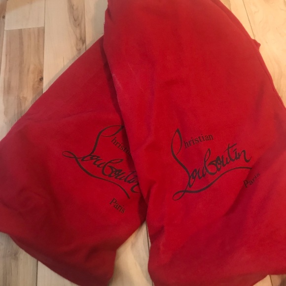 Christian Louboutin Tall Brown Velvet Boots - Picture 2 of 3